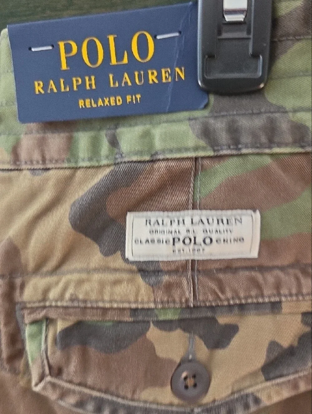 Polo by Ralph Lauren Relaxed Fit Green Camo Cargo Shorts